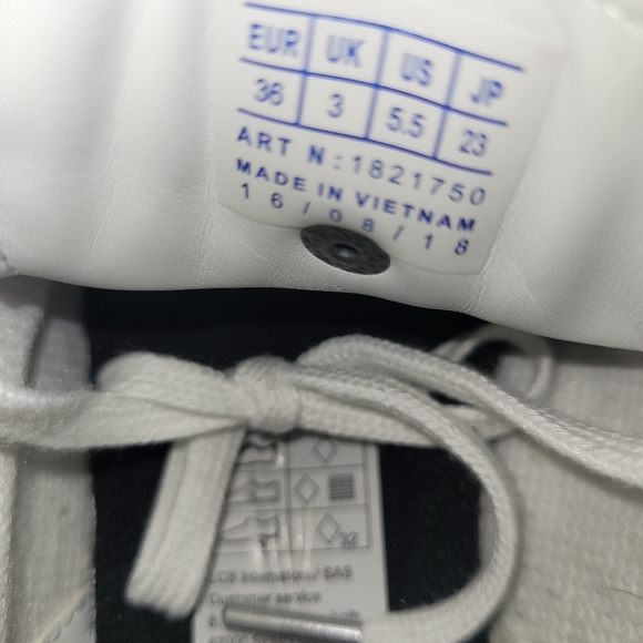 Coq Sportif x Guerlain La Petite Robe Noire Arthur Ashe sneakers Size 35.5 - Picture 4 of 7